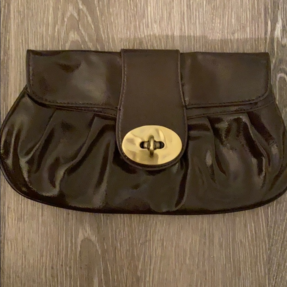 Brown clutch from express